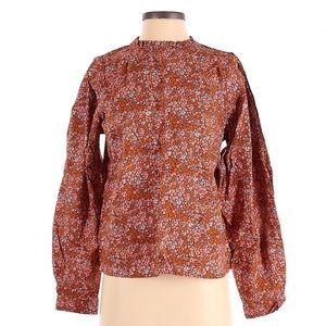 EUC Universal Thread Orange Floral Blouse